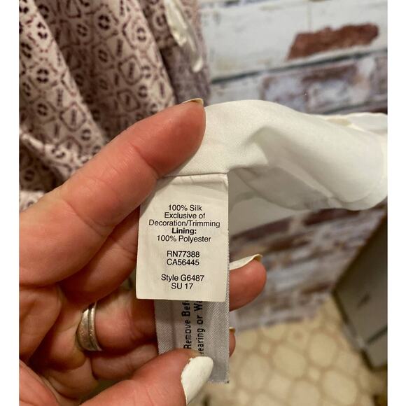 Madewell Pure Silk Geometric Print Halter Dress - Picture 12 of 12